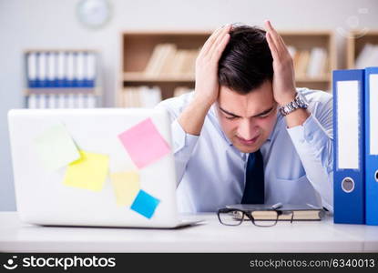 Businessman working in the office