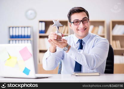 Businessman working in the office