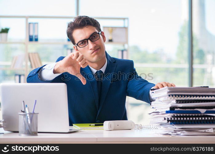 Businessman working in the office