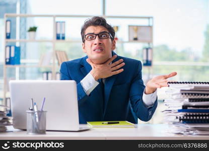 Businessman working in the office