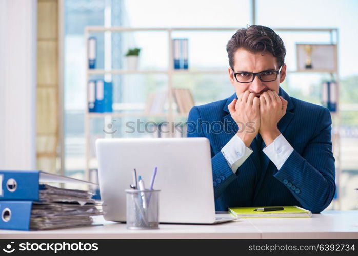 Businessman working in the office