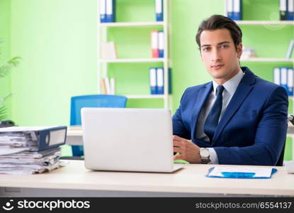 Businessman working in the office