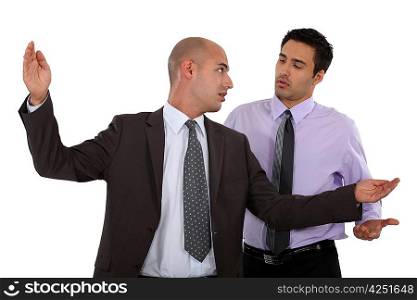 Businessmen arguing