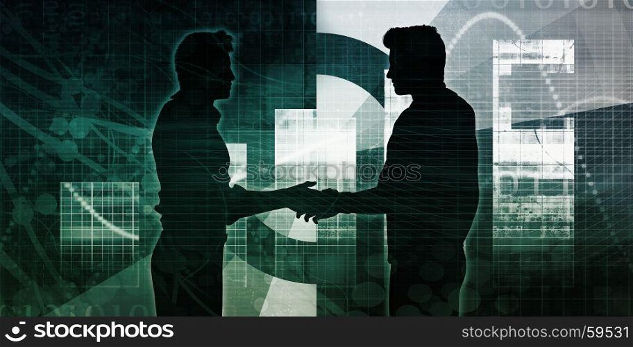 Businessmen Handshaking to Strike a Deal as Concept. Businessmen Handshaking