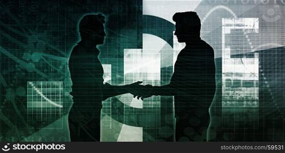 Businessmen Handshaking to Strike a Deal as Concept. Businessmen Handshaking