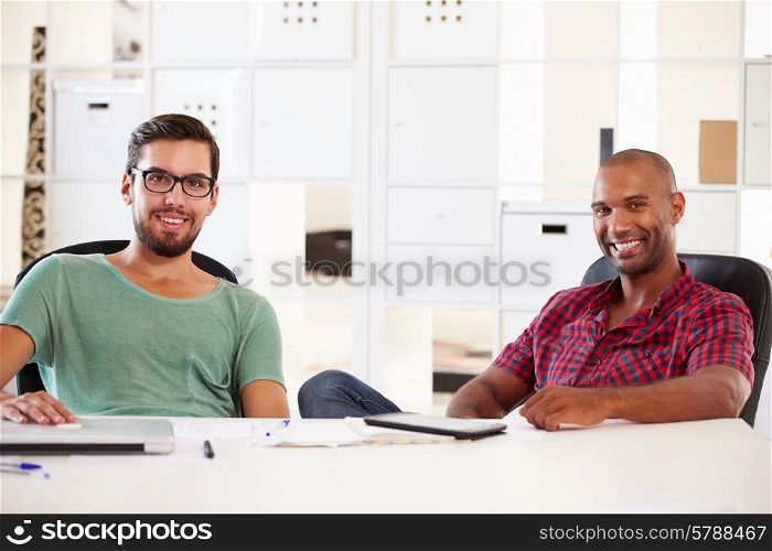 Businessmen Having Discussion In Office Of Start Up Business