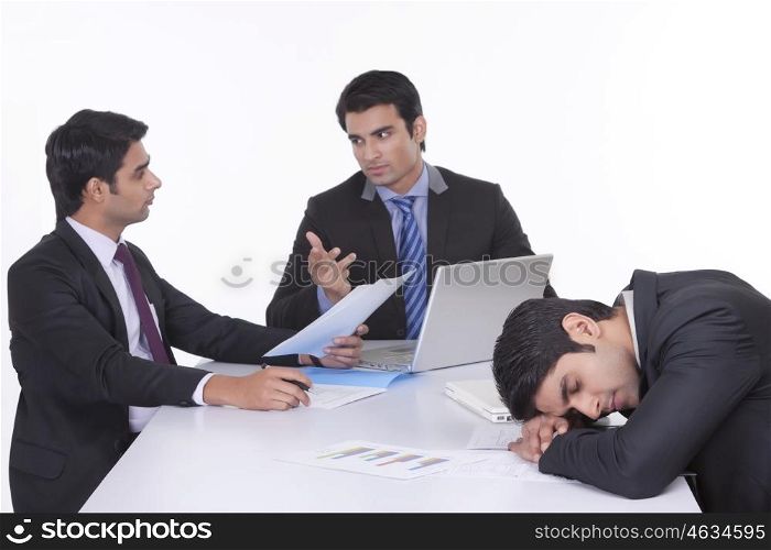 Businessmen in a meeting