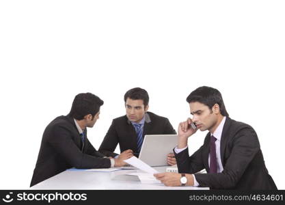 Businessmen in a meeting