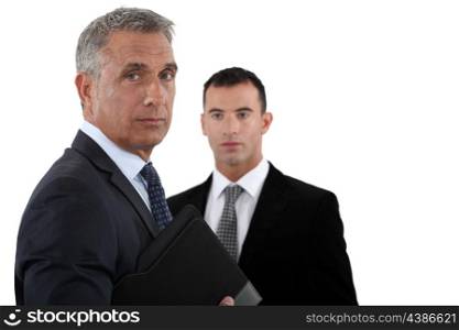Businessmen with briefcase