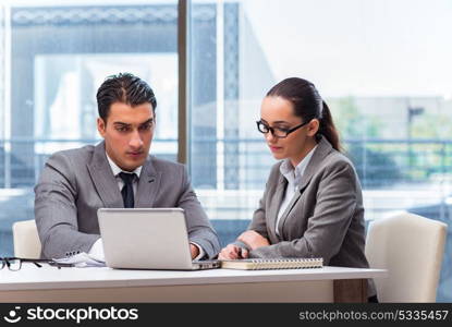 Businesspeople having discussion in the office