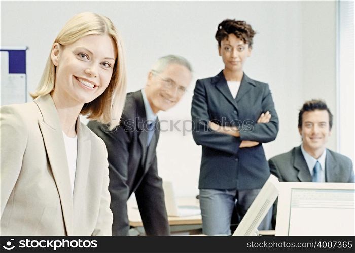 Businesspeople in office