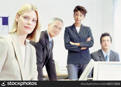 Businesspeople in office