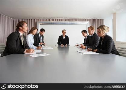 Businesspeople Meeting in Conference Room
