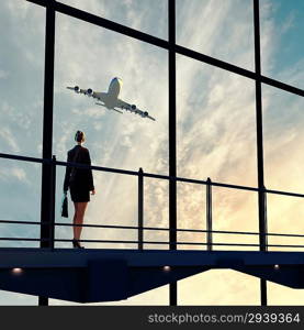 Businesswoman at airport