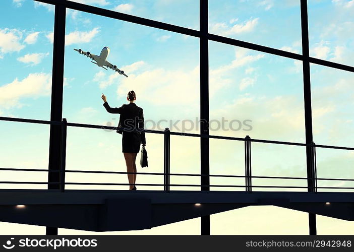 Businesswoman at airport