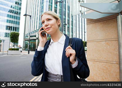 Businesswoman in city