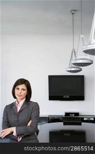 Businesswoman in Conference Room