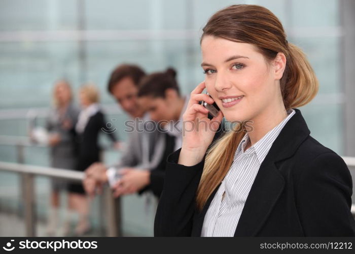 Businesswoman on phone