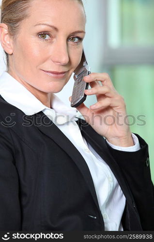 Businesswoman on the phone.