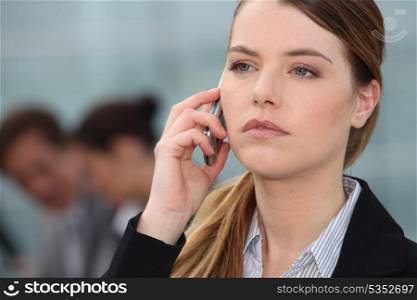 businesswoman on the phone