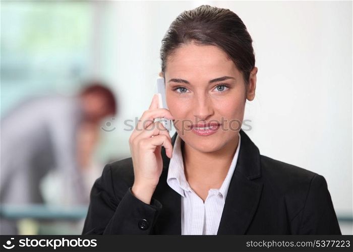 Businesswoman on the phone