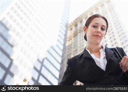 Businesswoman outdoors portrait
