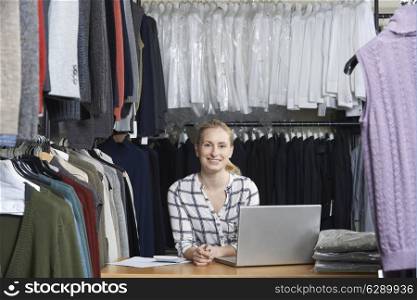 Businesswoman Running On Line Fashion Business