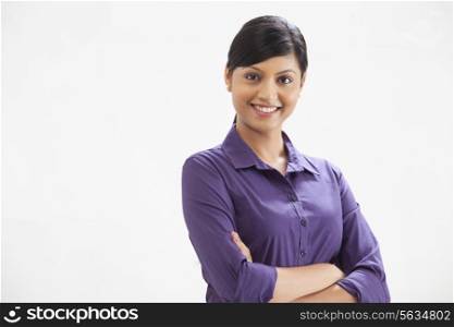 Businesswoman smiling with confidence