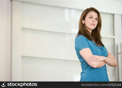 Businesswoman standing indoors
