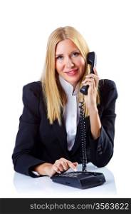 Businesswoman talking on the phone