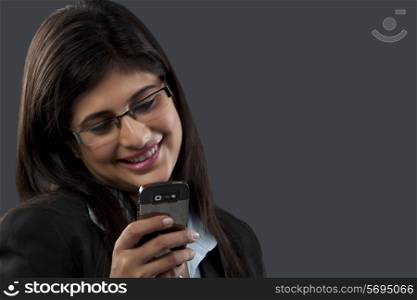 Businesswoman with a cell phone