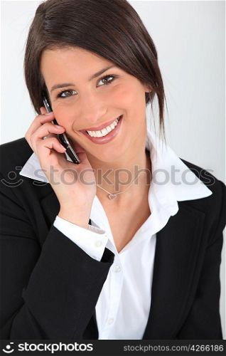 Businesswoman with a cellphone