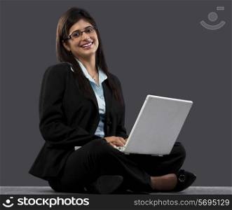 Businesswoman with a laptop