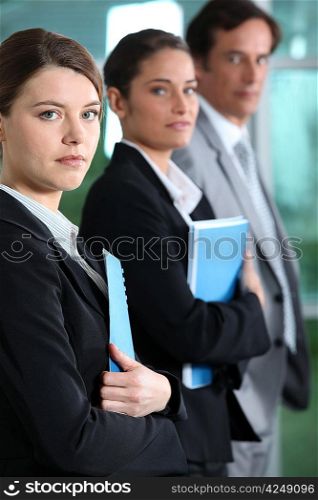 Businesswoman with colleagues