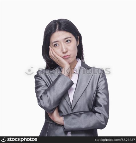 Businesswoman with sad expression