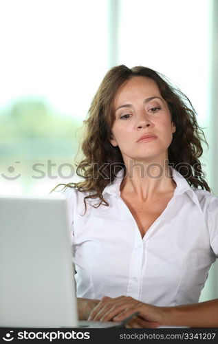 Businesswoman working in the office