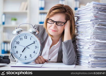 Businesswoman working in the office