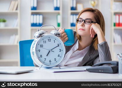 Businesswoman working in the office