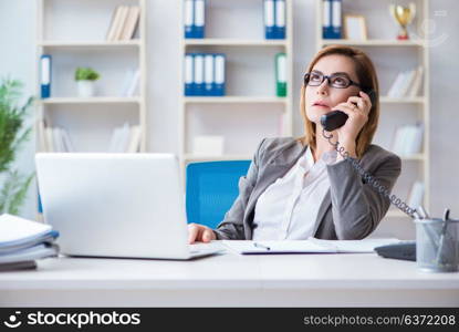 Businesswoman working in the office