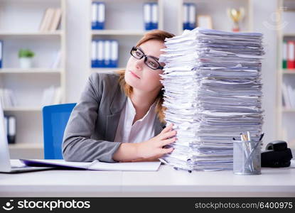 Businesswoman working in the office