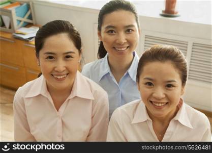 Businesswomen smiling