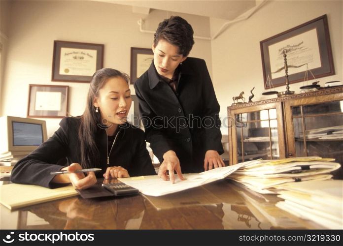 Businesswomen Working in an Office