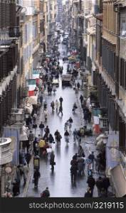 Busy Street in Rome