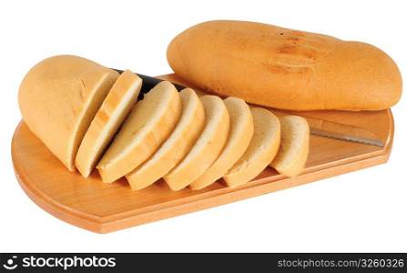 Butter bread. Isolated