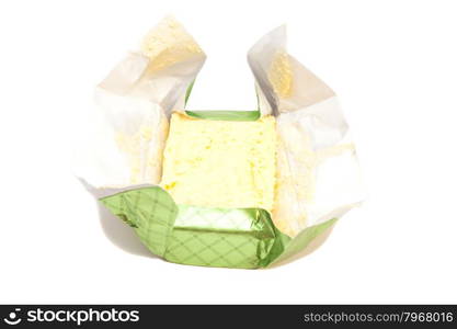 Butter isolated on white background with clipping path