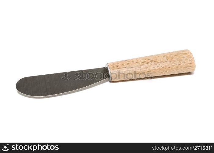 Butter knife on a white background