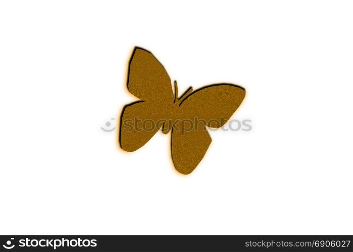 butterfly illustration design on the white background