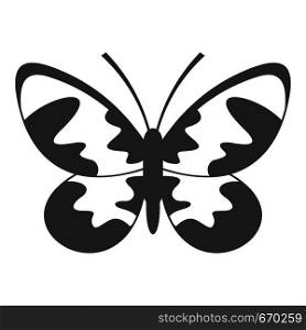 Butterfly with ornament icon. Simple illustration of butterfly with ornament vector icon for web. Butterfly with ornament icon, simple style.