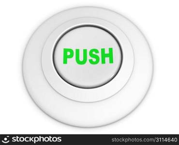 Button Push. 3d
