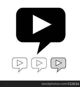 button video player icon